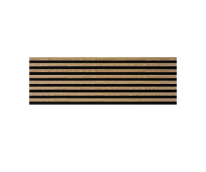 Wooden wall panel 2700 x 400mm (Black - Light oak)